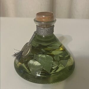 Vintage Kristal Goldleaf Essences Bergamot Bath Oil Decorative Glass Bottle 1996